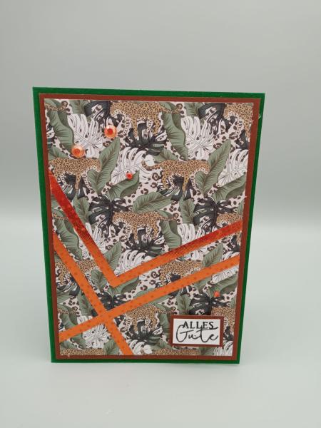 Handgemachte Grußkarte "Jungle Vibes"